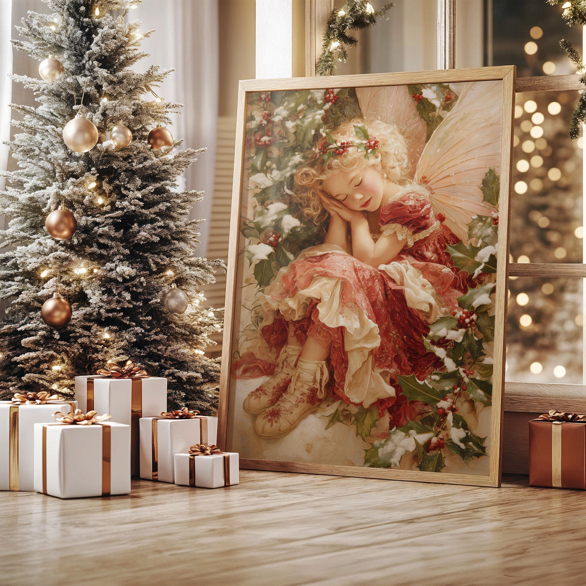 Holly Berries Crown Winter Dreams
