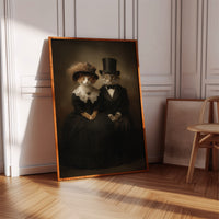 Feline Elegance in Vintage Attire