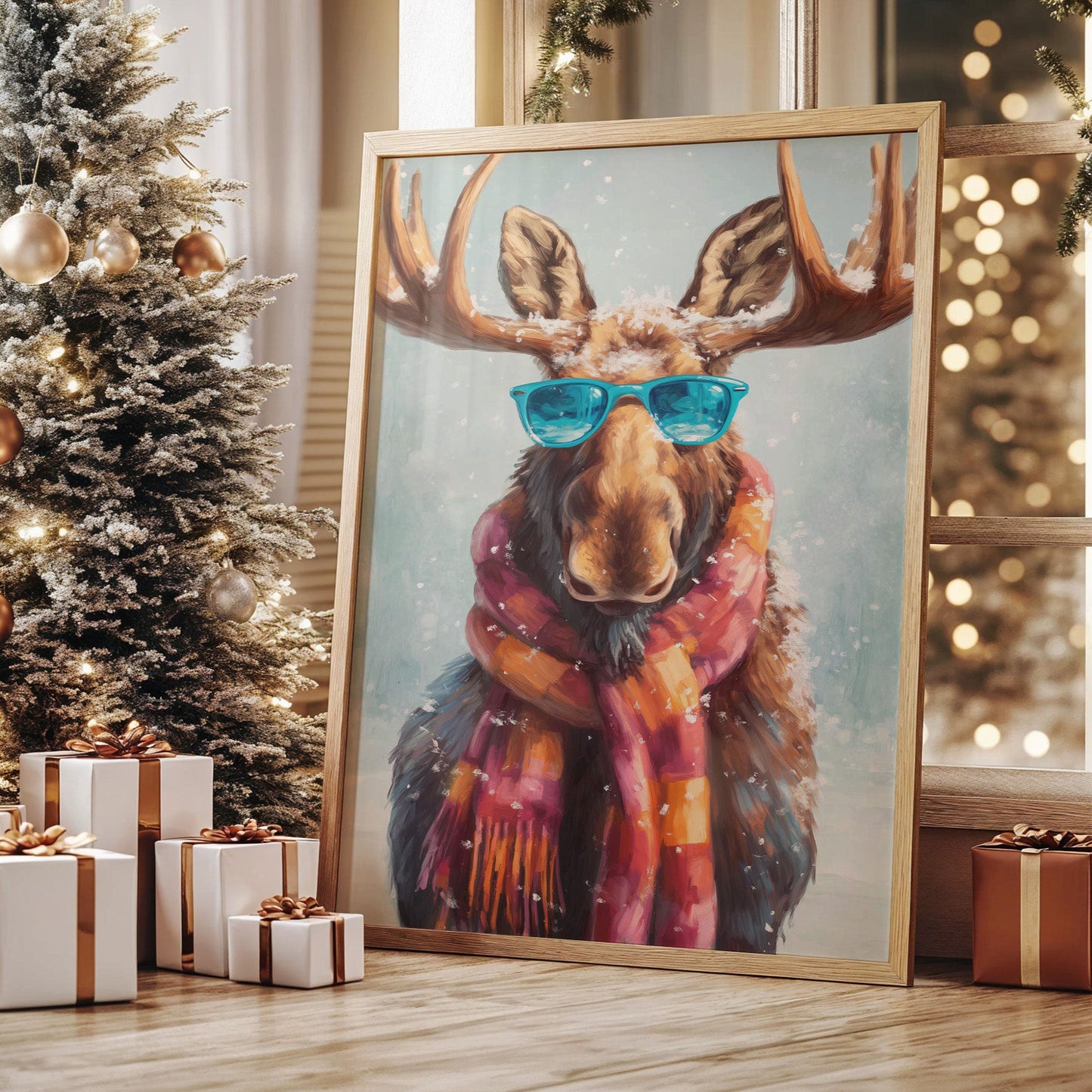 Cool Moose Brings Winter Cheer
