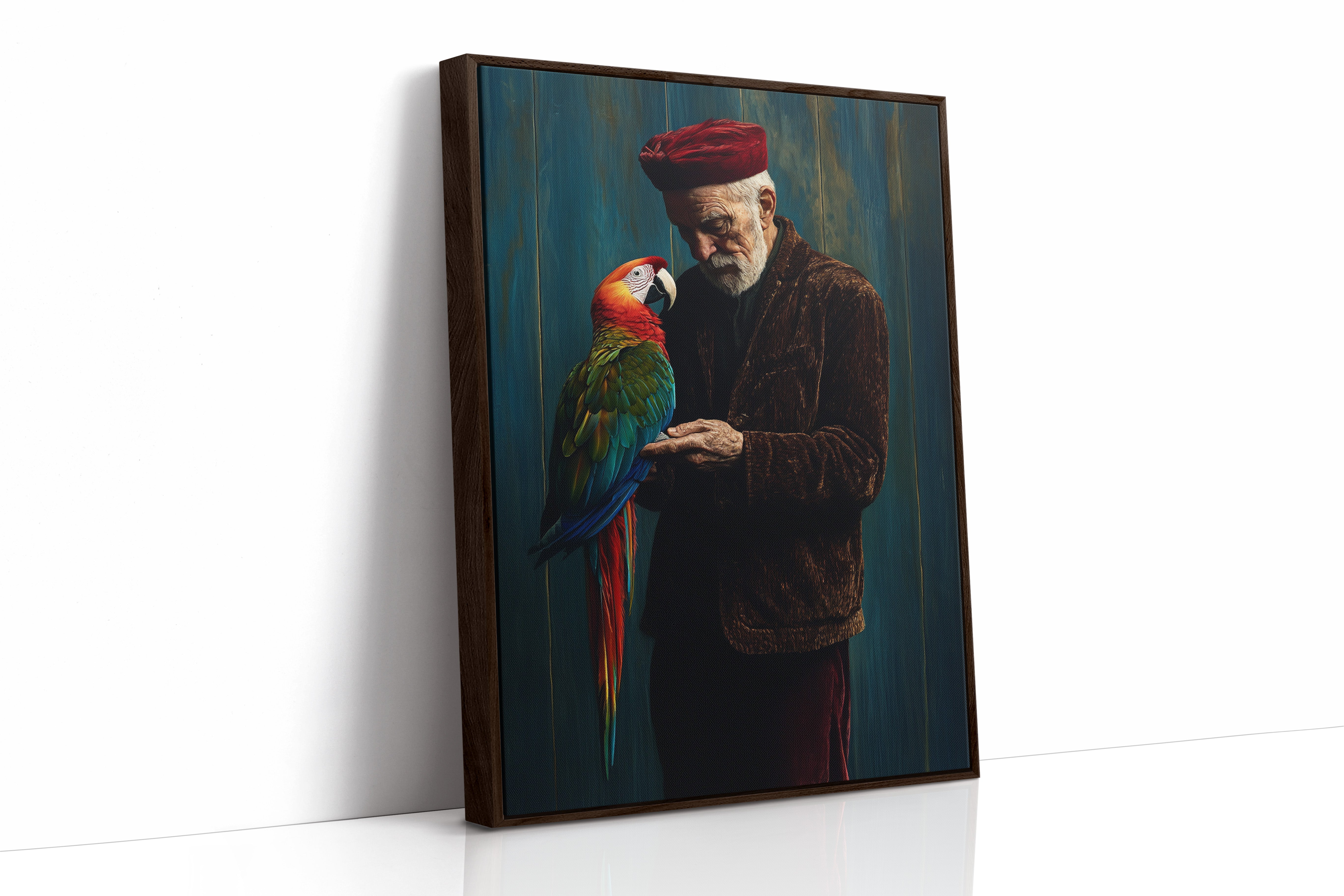 Vibrant Feathers Meet Velvet Evening