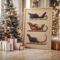 Vintage Sleighs Await December Magic