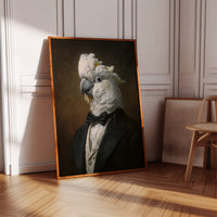 Dapper Cockatoo in Formal Attire