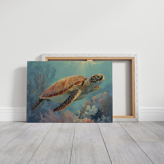 Ancient Voyager Through Turquoise Depths