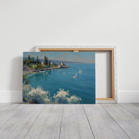 Mediterranean Sailboats on Turquoise Shores