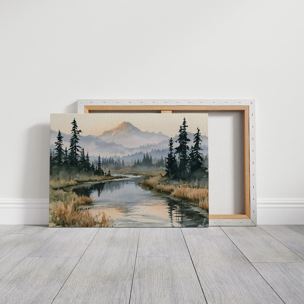 River's Path to Distant Peaks