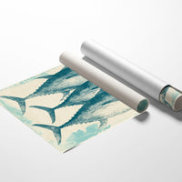 School of Tuna, Vintage Block Print