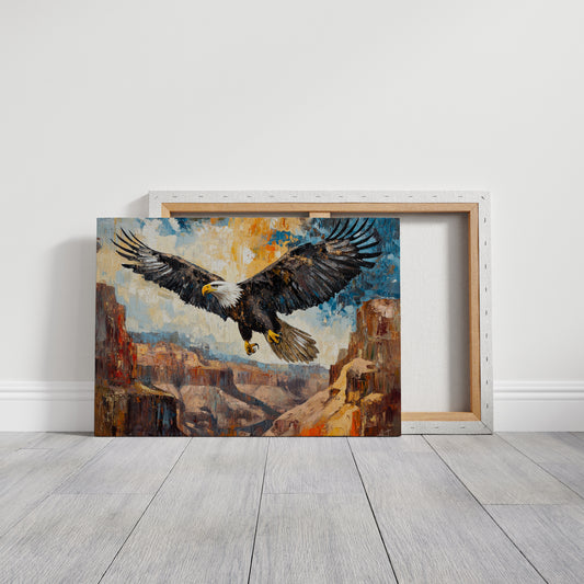 Majestic Eagle Over Painted Canyons