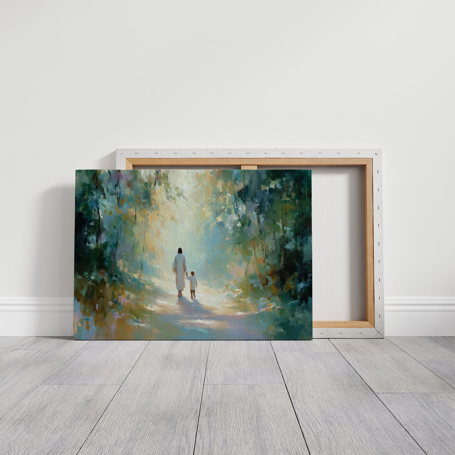 Ethereal Journey Through Luminous Forest