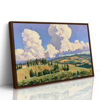 Twin Clouds Over The Vineyard Ridge