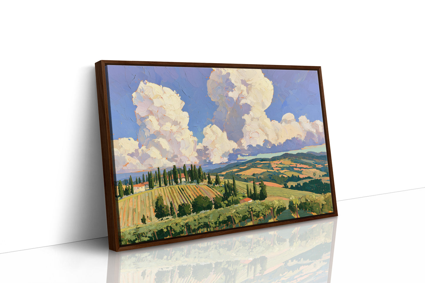 Twin Clouds Over The Vineyard Ridge