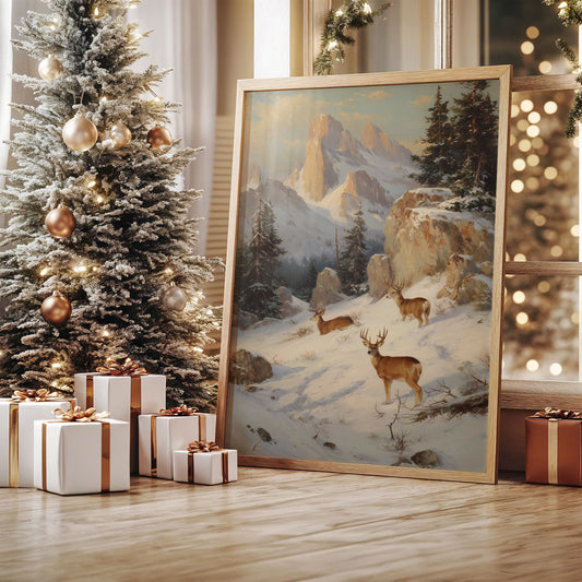 Mountain Deer Find December's Light