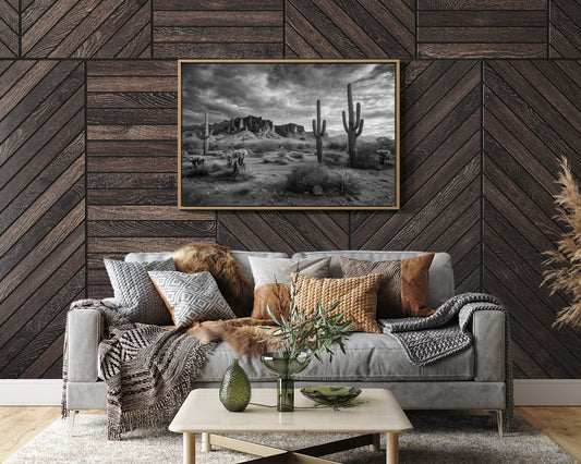Saguaros Dance Under Storm Clouds