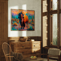 Sunset Bison Claims Desert Thunder