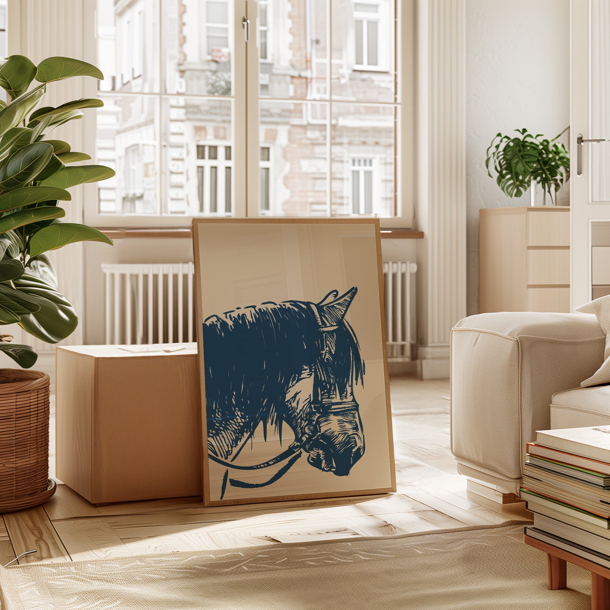 Midnight Blue Stallion Speaks Softly