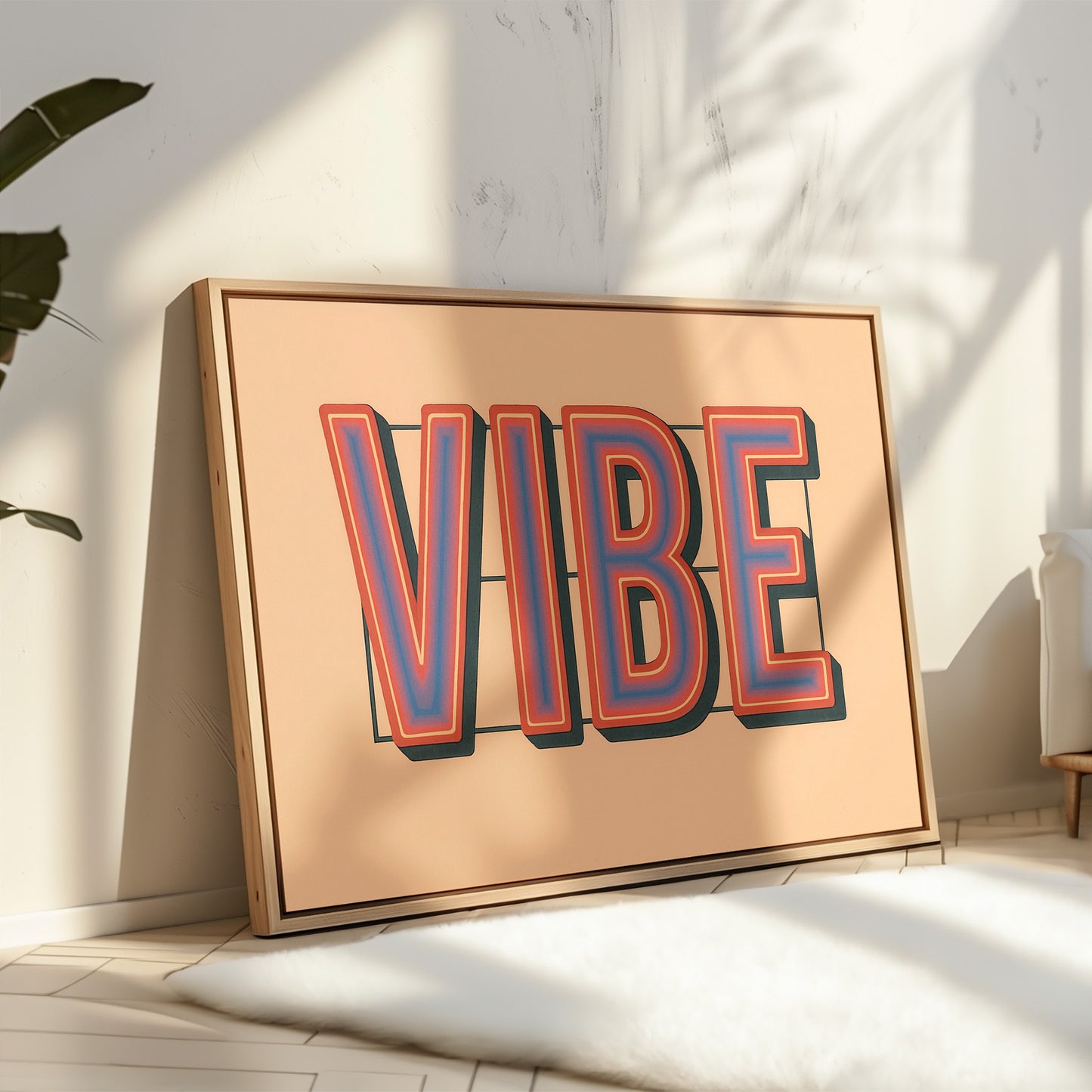 Retro VIBE Gradient Typography