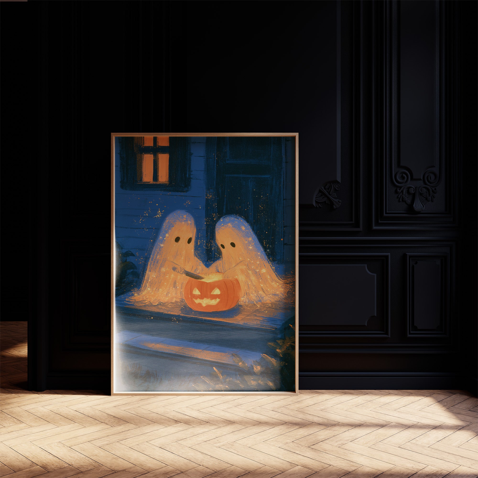 Two Ghosts, One Pumpkin