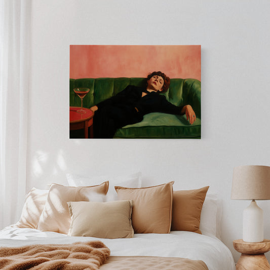 After the Last Sip on a Velvet Couch