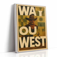 Way Out West Cowboy Poster