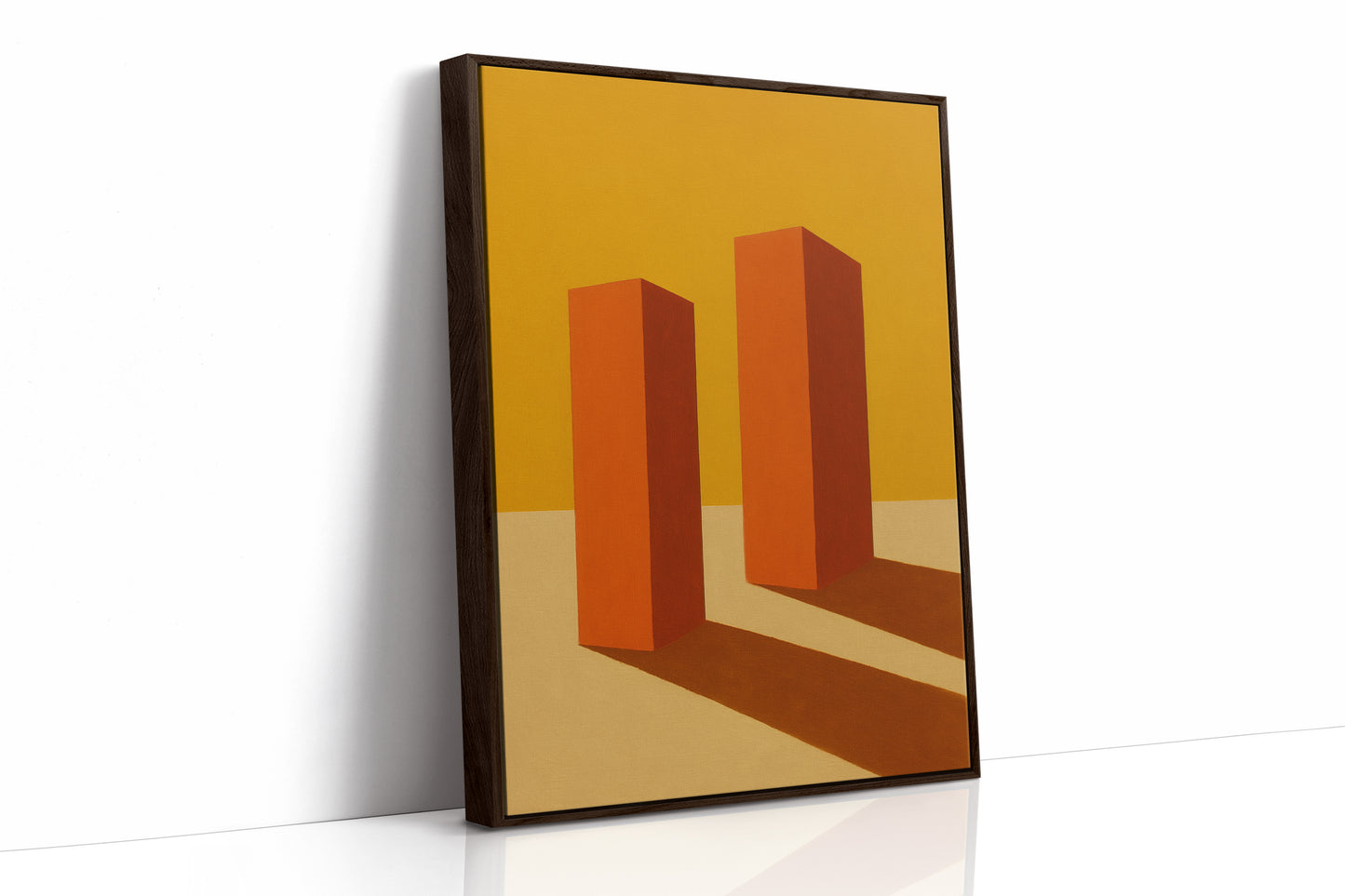 Monoliths Cast Long Desert Shadows