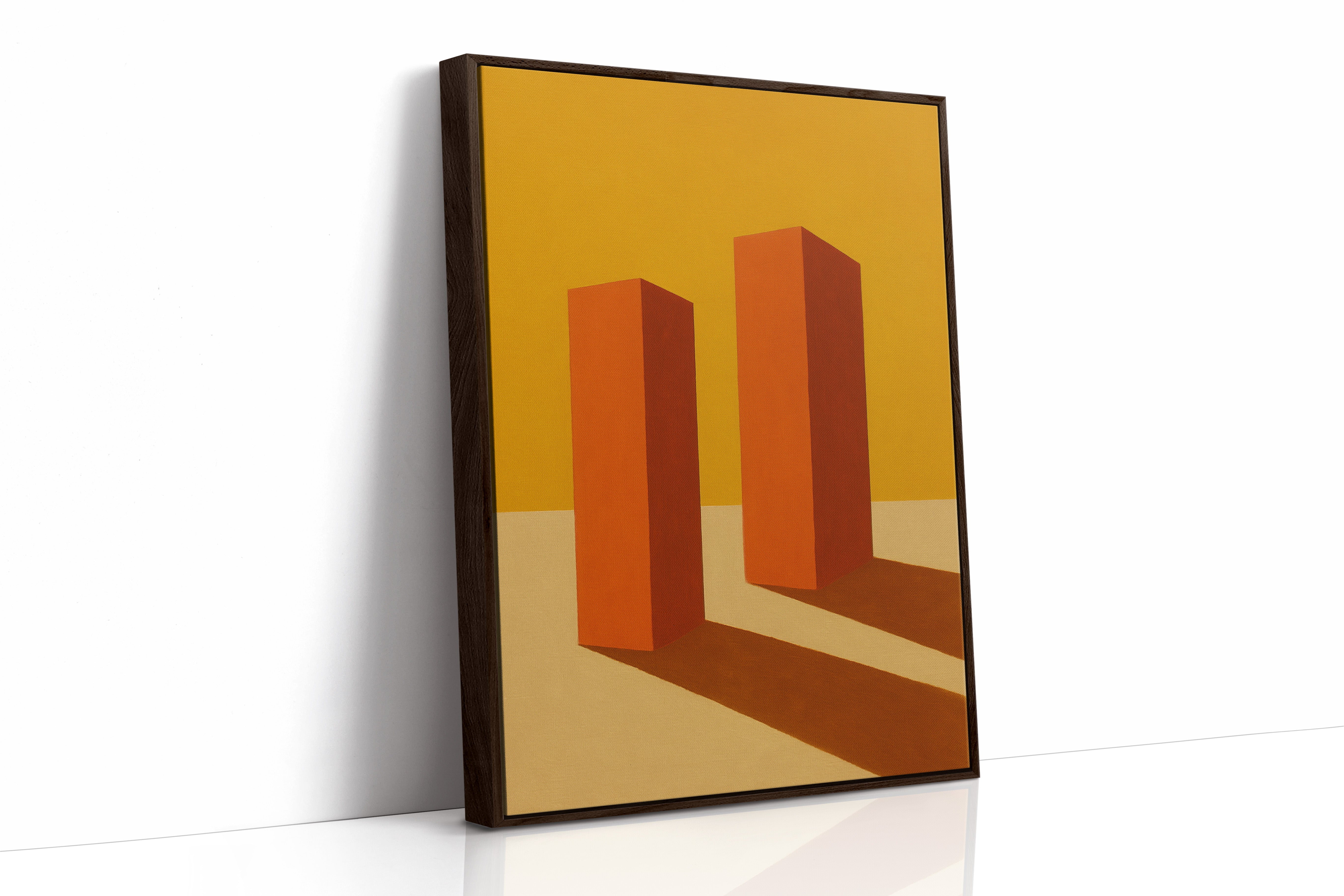 Monoliths Cast Long Desert Shadows