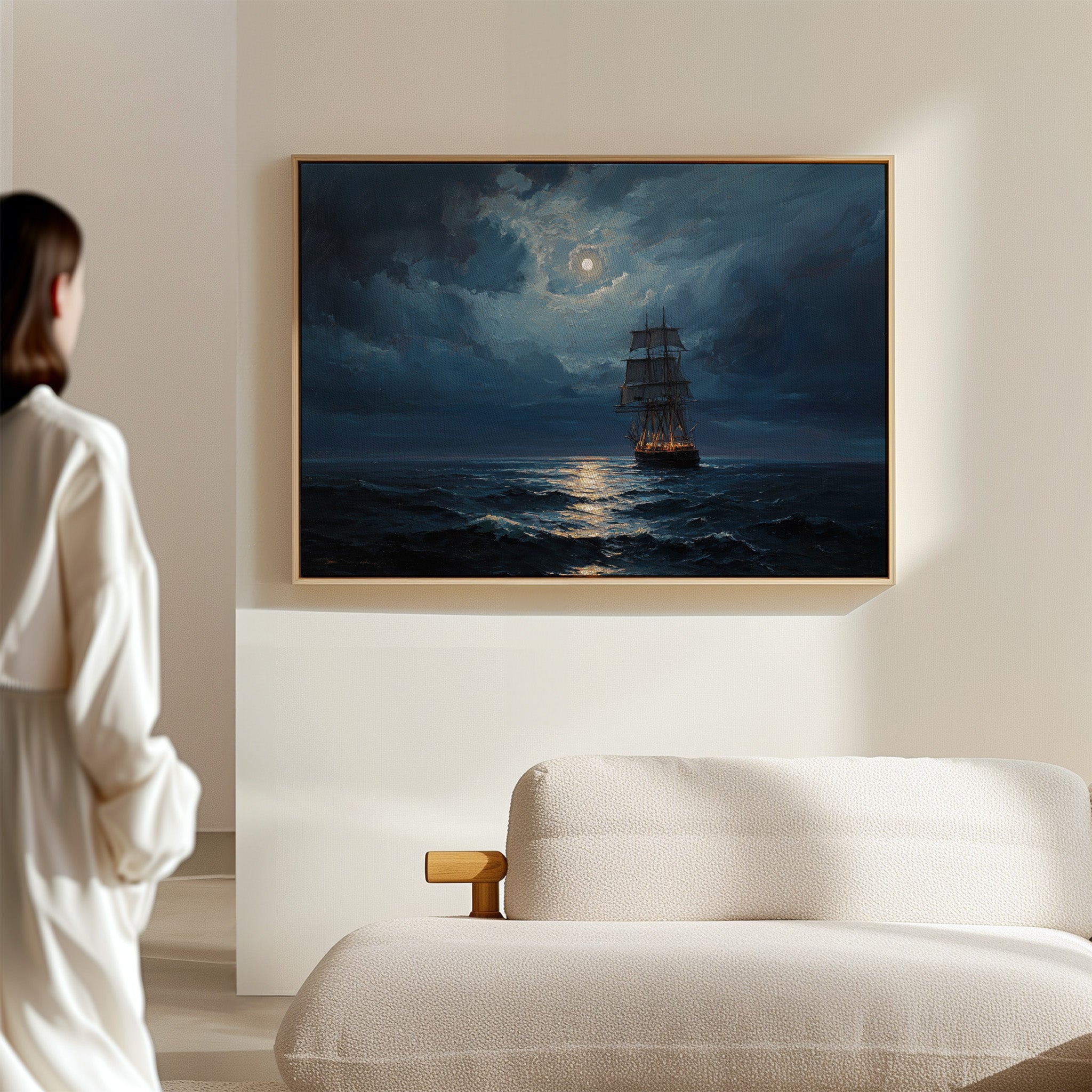 Moonlit Voyage On Ancient Tides