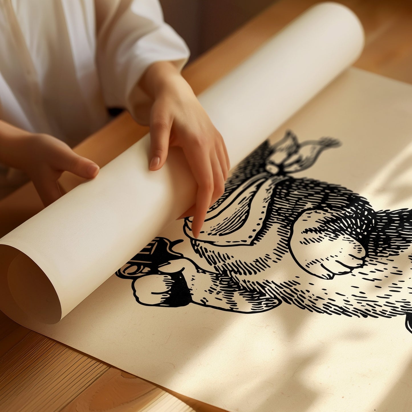 Feline Outlaw Draws At Dawn