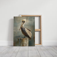 Coastal Watcher On Weathered Perch