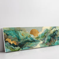 Golden Sun Over Emerald Tides
