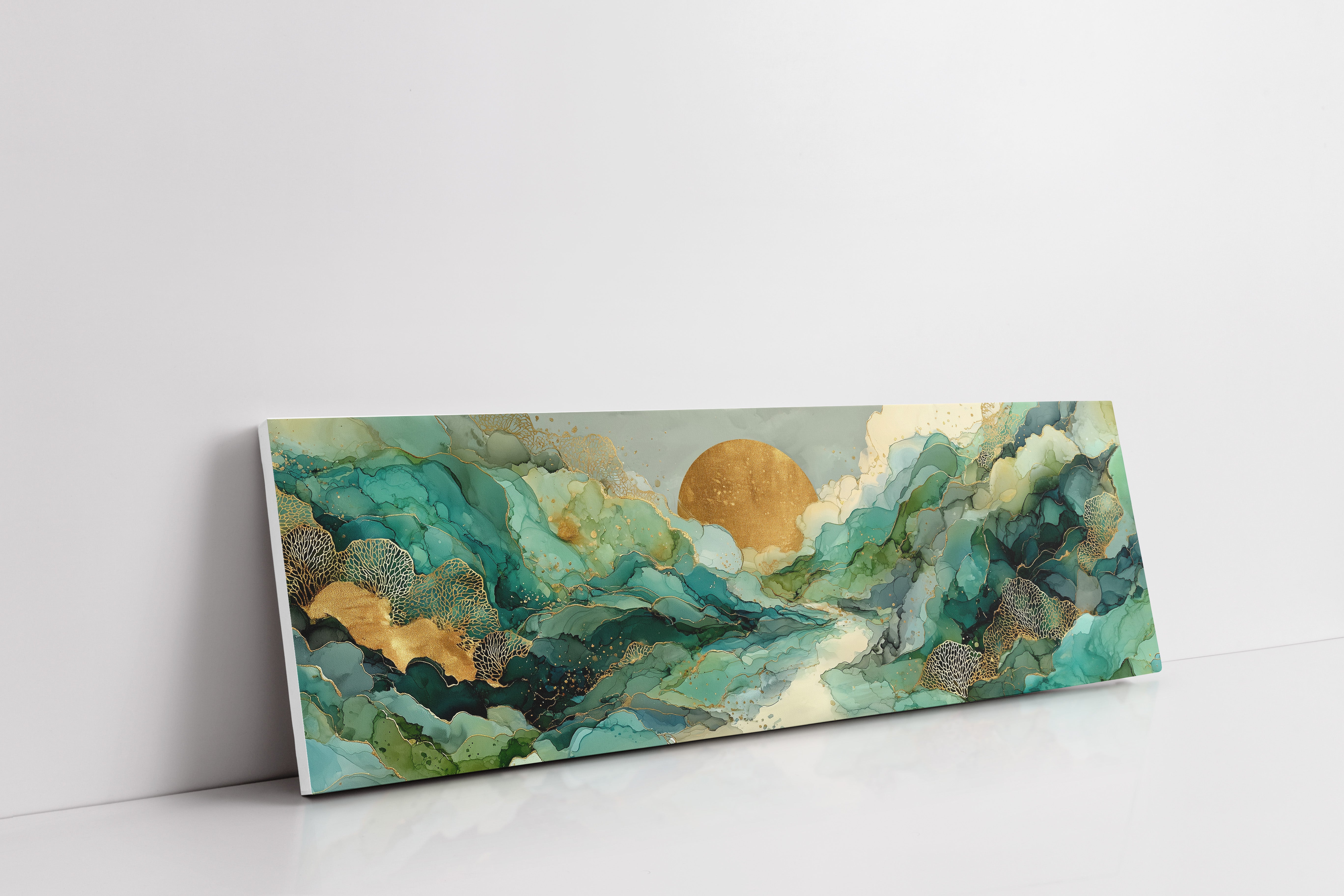 Golden Sun Over Emerald Tides
