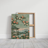 Pagoda Garden Chinoiserie Scene