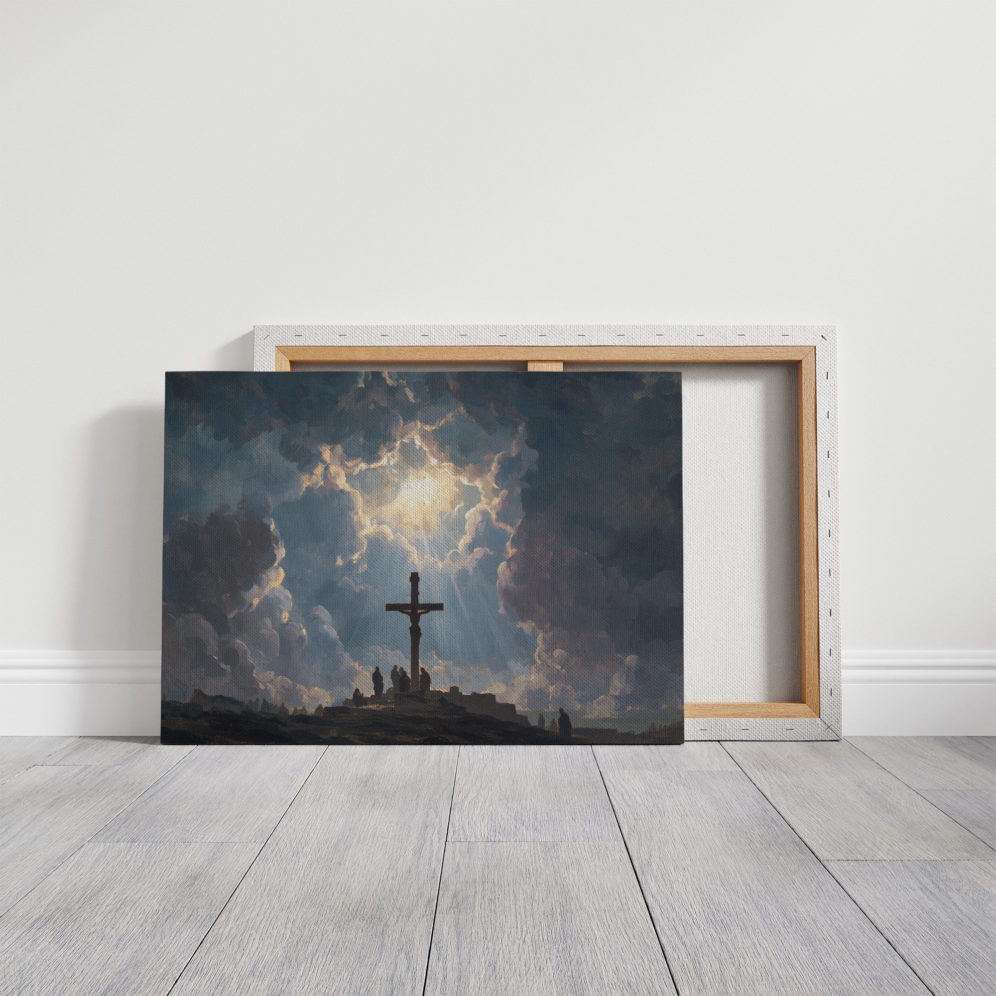Divine Light Breaks Through Storm Clouds