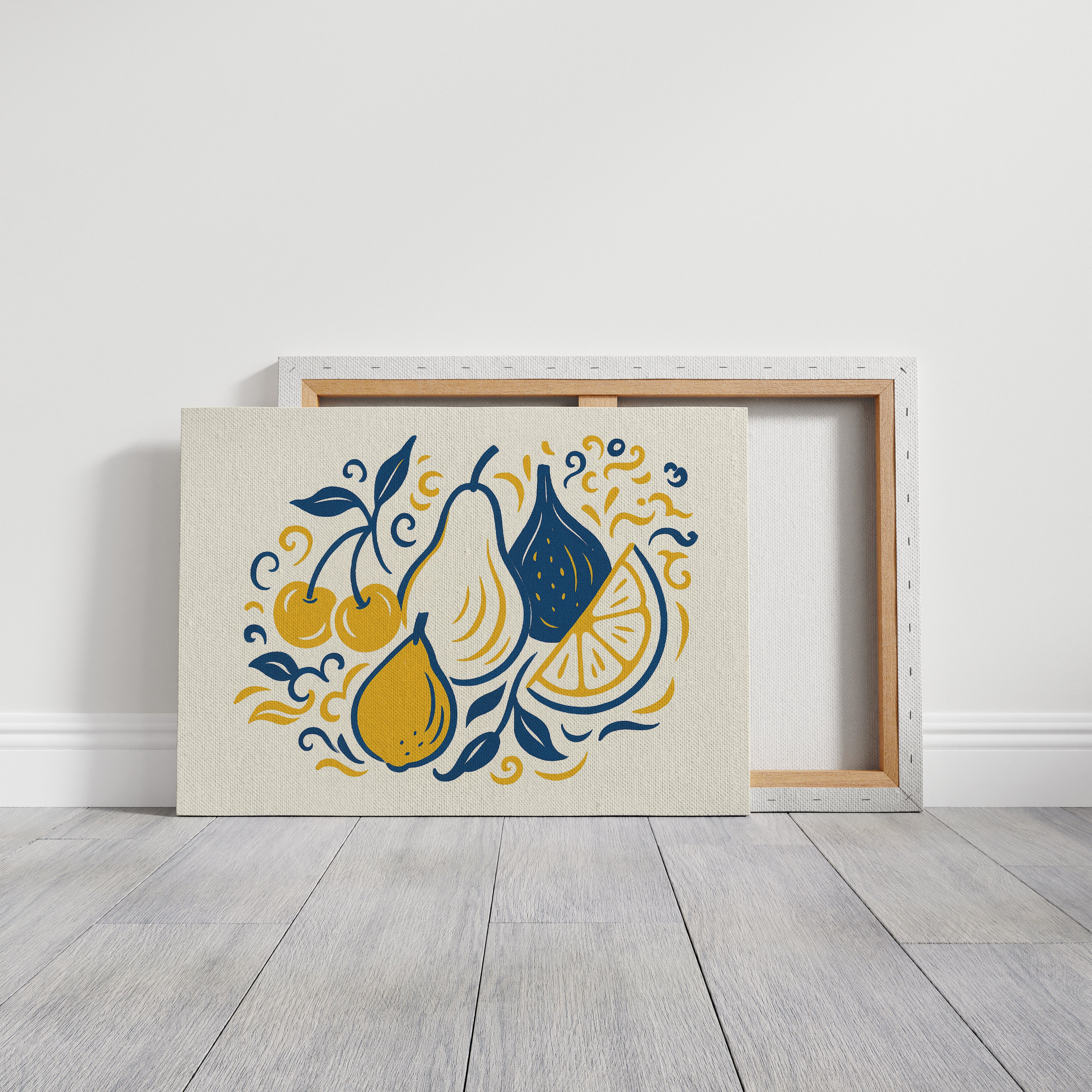 Mediterranean Kitchen Dances In Blue