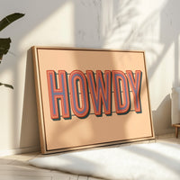 Retro HOWDY Gradient Typography
