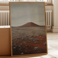 Solitary Peak In Rust And Stone