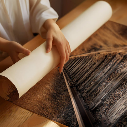 Prairie Tracks Under Golden Sky