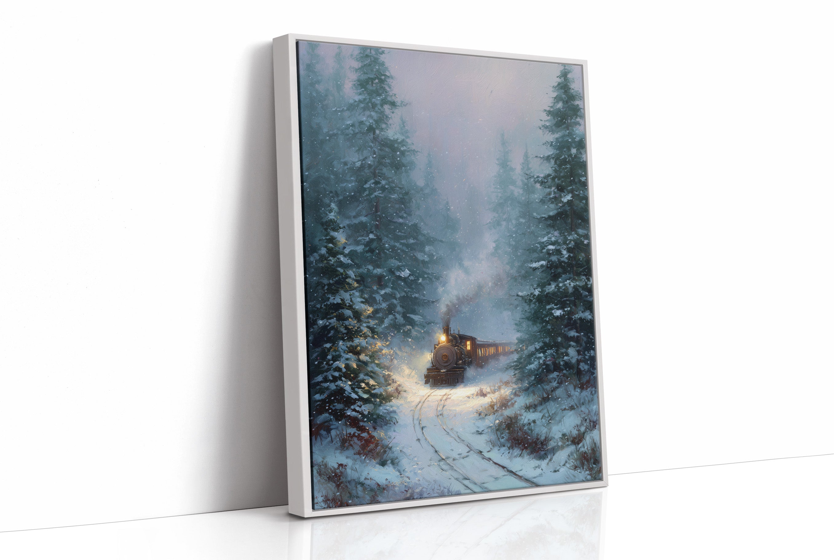 Winter's Passage: Iron Journey Through Silent Pines