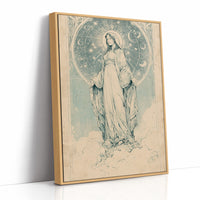 Our Lady of Stars — Art Nouveau Celestial Devotional Print