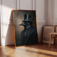 Dapper Raven in Formal Attire