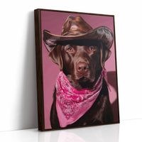 Chocolate Ranch Hand Wears Pink