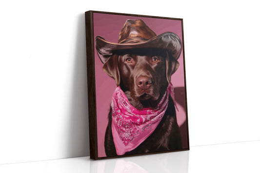 Chocolate Ranch Hand Wears Pink