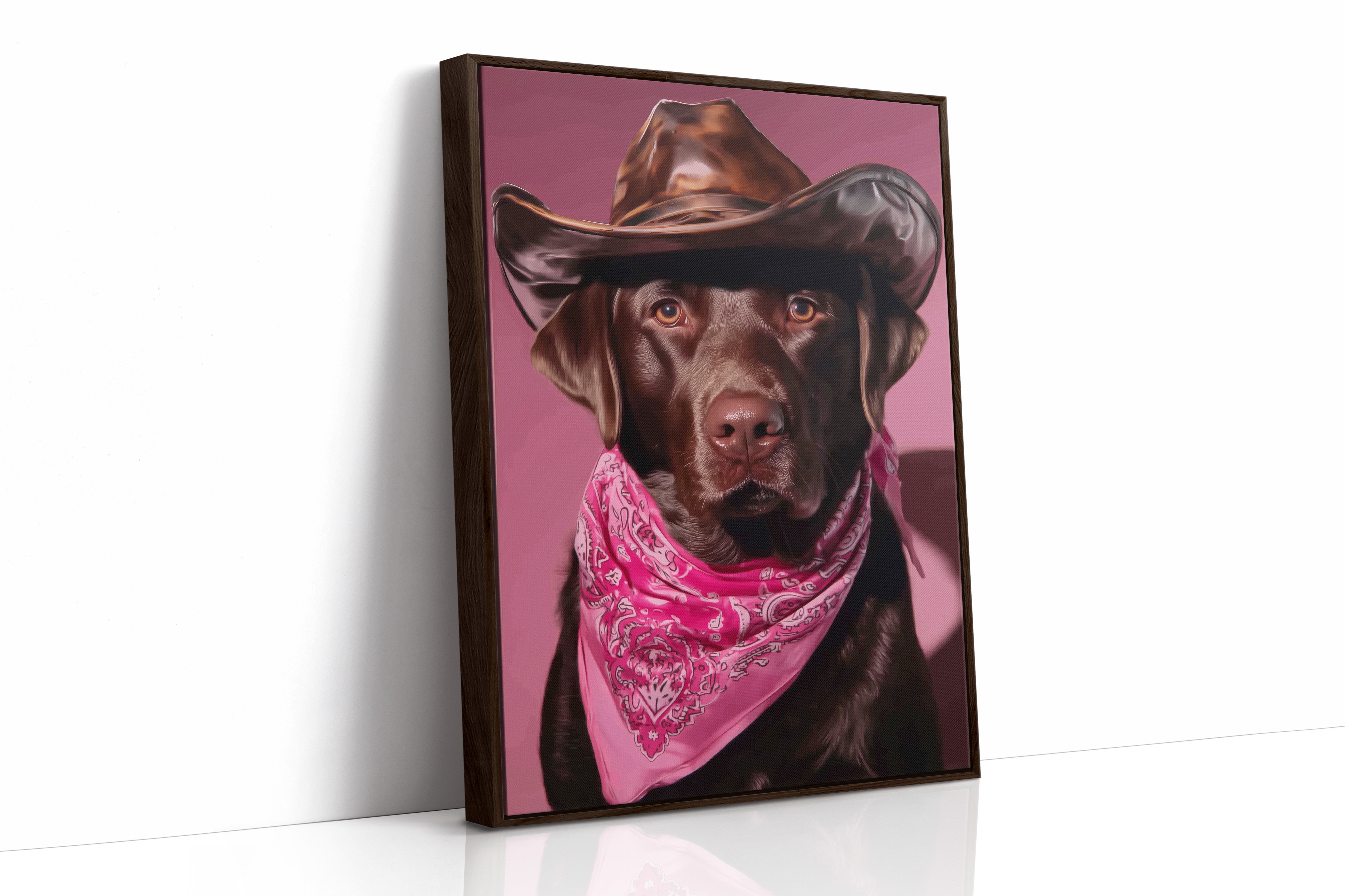 Chocolate Ranch Hand Wears Pink