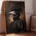 Elegance Beneath Feathered Veils