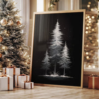 Moonlit Pines Paint Winter's Story