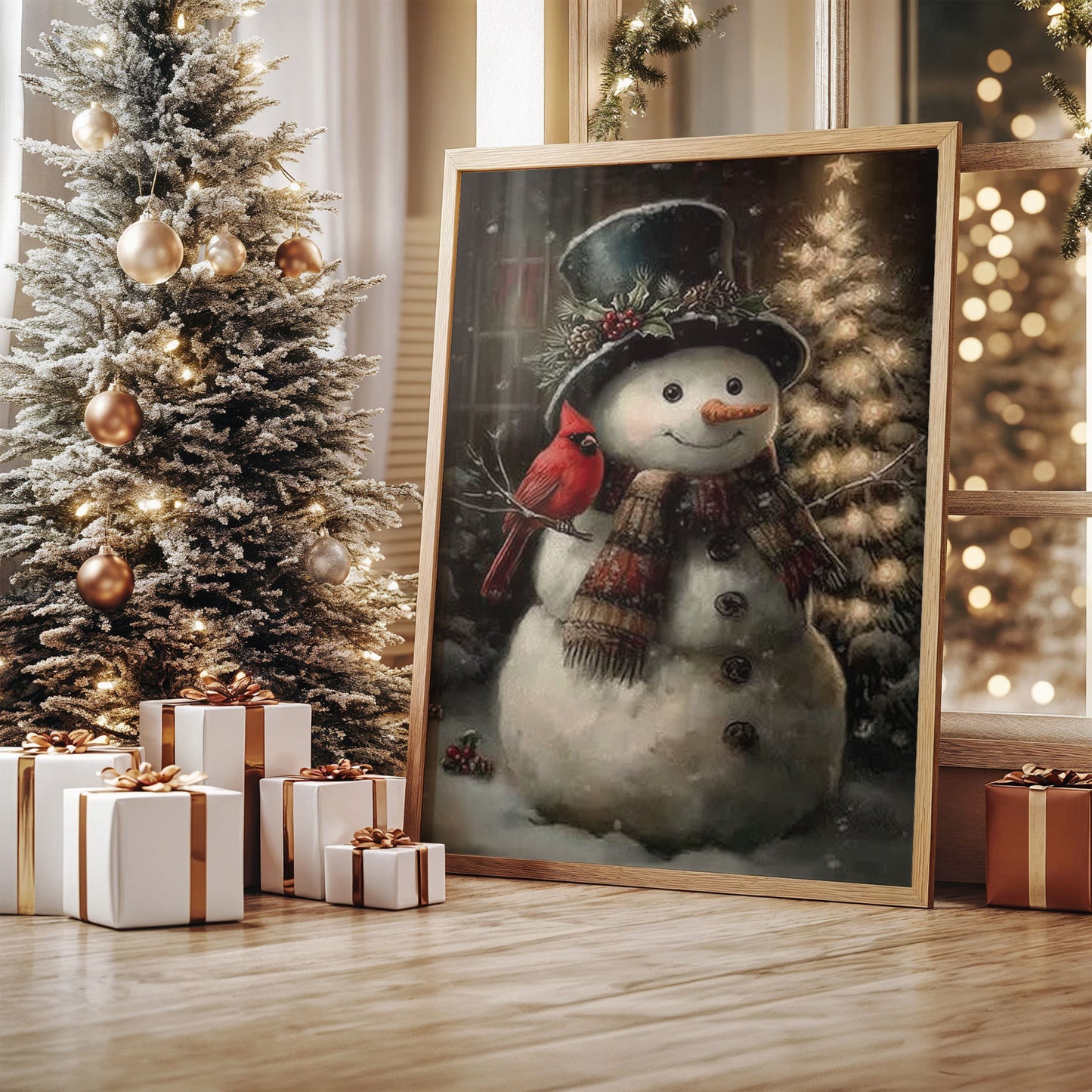 Winter Friends Share Midnight Stories