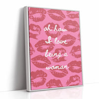 Pink Kisses Paint Sweet Messages