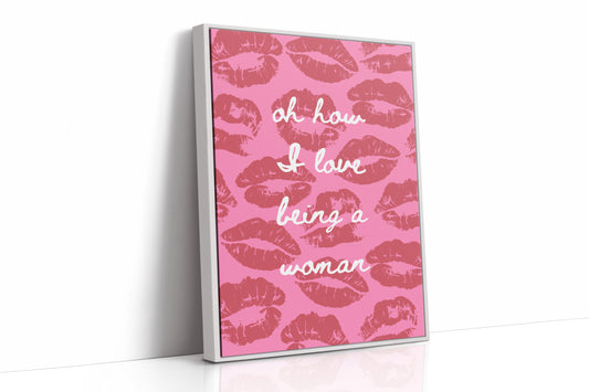 Pink Kisses Paint Sweet Messages
