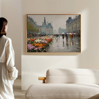 Paris Blooms Through Silver Rain
