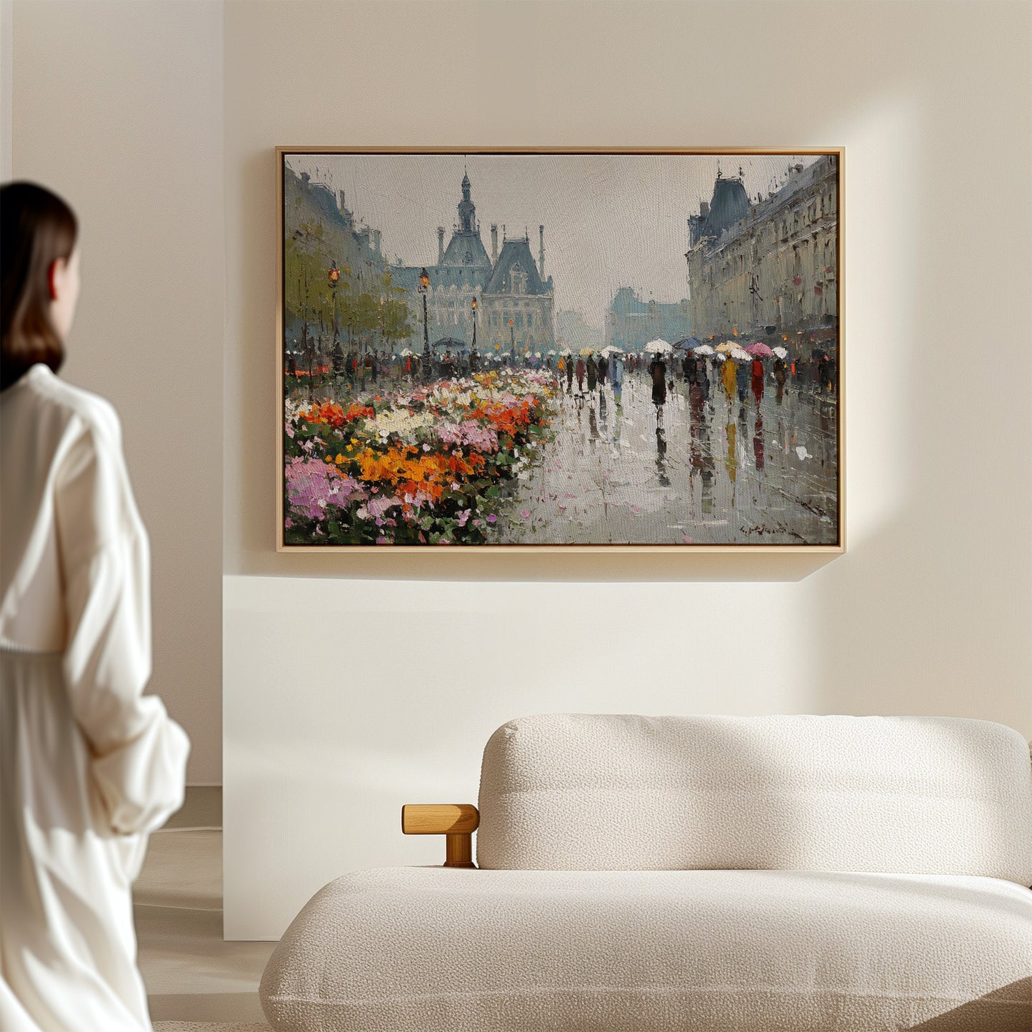 Paris Blooms Through Silver Rain