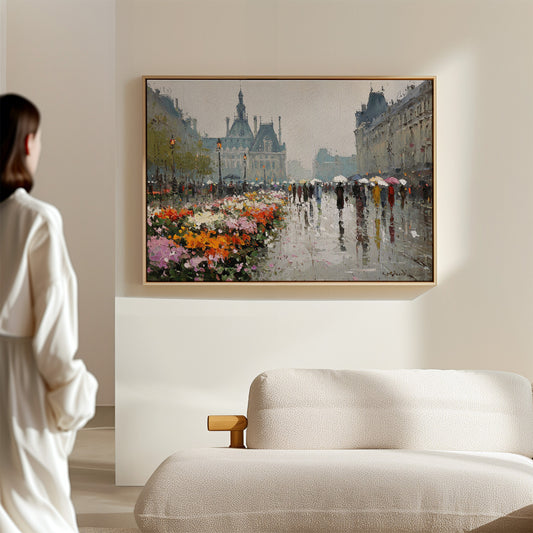 Paris Blooms Through Silver Rain