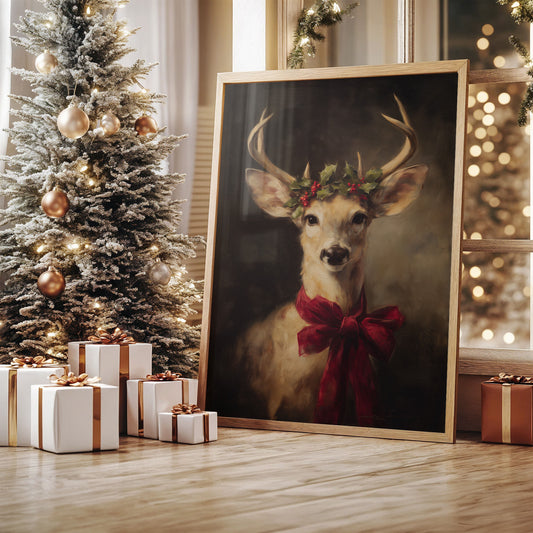 December's Gift Wears Holly Crown